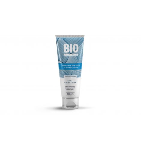 Биозон крем-гель для душа тонизирующий с голубой глиной 250мл