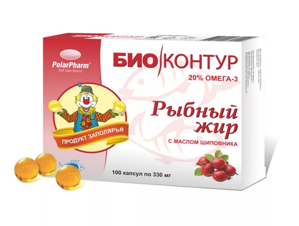 

Рыбий жир масло шиповника капс. №100